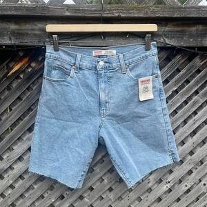 NWT Levi's Womens Denim Jean Bermuda Shorts Cut Off‎ Western Summer 4 27 Casual